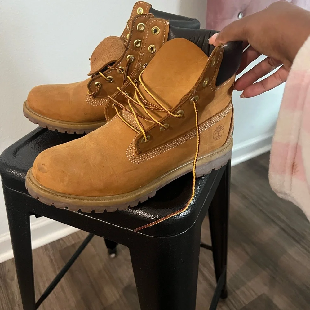 Timberland Men's Wheat Nubuck Lace-Up Work Boots